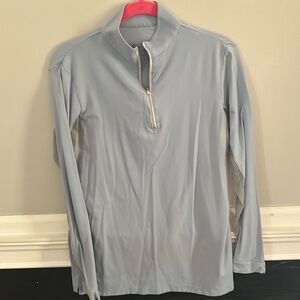 Medium Tailored Sportsman Icedill sun shirt. Light blue